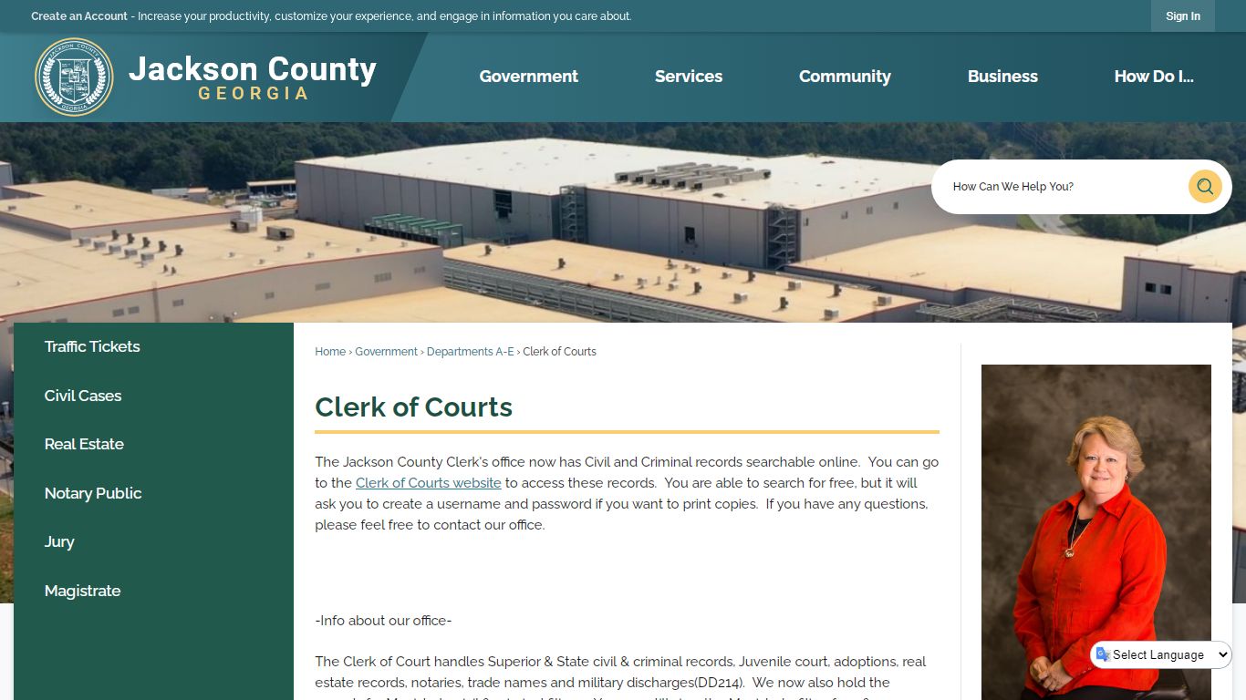 Clerk of Courts | Jackson County, GA